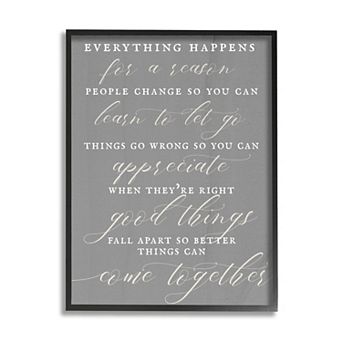 Stupell Home Decor Good Things Fall Apart Soft Calligraphy Wall Art