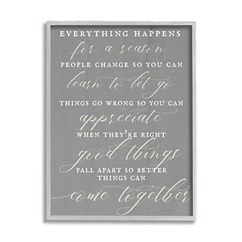 Stupell Home Decor Good Things Fall Apart Soft Calligraphy Wall Art