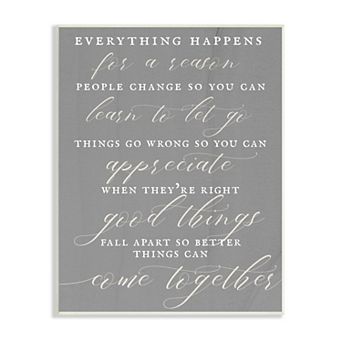 Stupell Home Decor Good Things Fall Apart Soft Calligraphy Wall Art