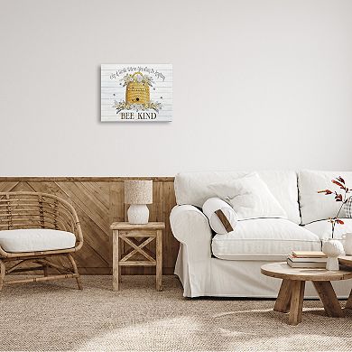Stupell Home Decor In A World Bee Kind Motivational Beehive Wall Art