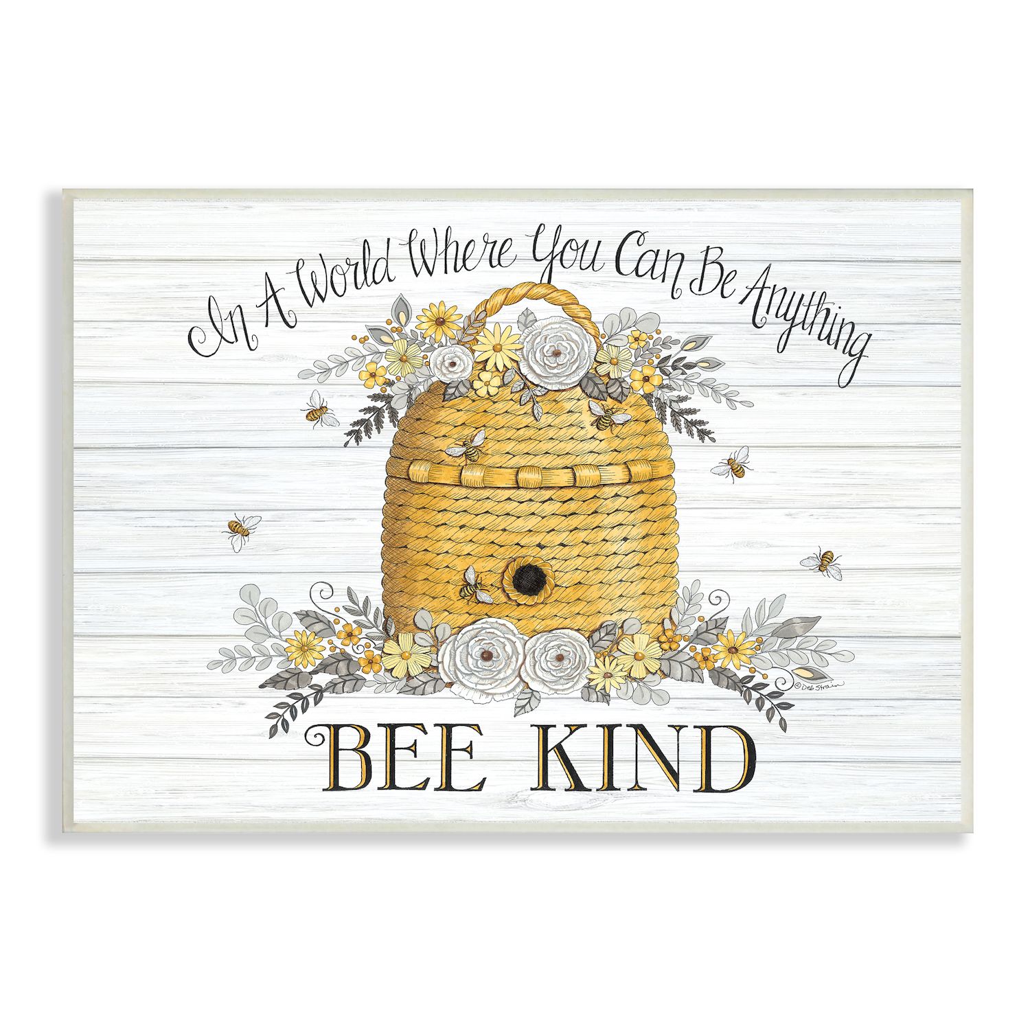 Big Dot of Happiness Little Bumblebee - Unframed Bee Decor Linen Paper Wall  Art - Set of 4 - Artisms - 8 x 10 inches