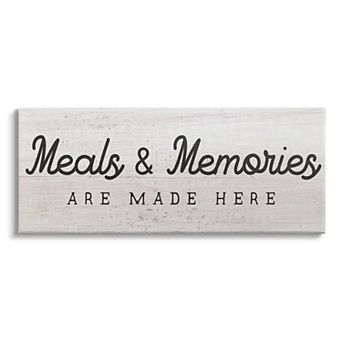 Stupell Home Decor Meals & Memories Made Here Kitchen Sign Wall Art
