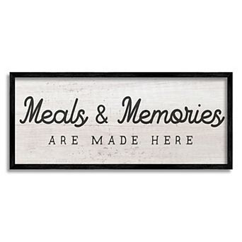 Stupell Home Decor Meals & Memories Made Here Kitchen Sign Wall Art