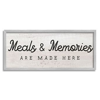 Stupell Home Decor Meals & Memories Made Here Kitchen Sign Wall Art