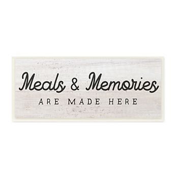 Stupell Home Decor Meals & Memories Made Here Kitchen Sign Wall Art