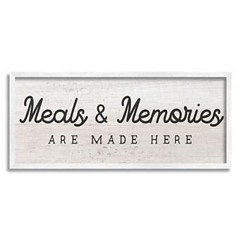 Stupell Home Decor Meals & Memories Made Here Kitchen Sign Wall Art