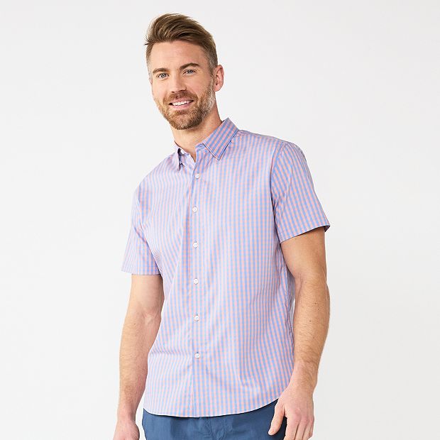 Kohls mens short on sale sleeve button down shirts