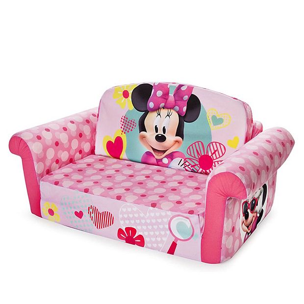 Marshmallow Furniture Kids 2 in 1 Flip Open Foam Compressed Sofa Minnie Mouse