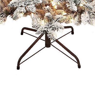 5-ft. Pre-Lit Snow Pine Artificial Christmas Tree