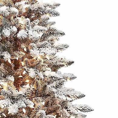 5-ft. Pre-Lit Snow Pine Artificial Christmas Tree