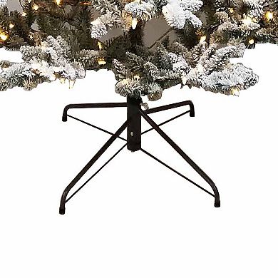 9-ft. Pre-Lit LED Snow Pine Artificial Christmas Tree