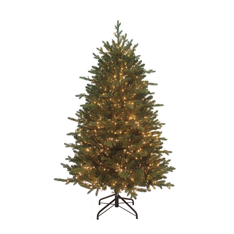 5-ft. Pre-Lit LED Noble Fir Artificial Christmas Tree, Green
