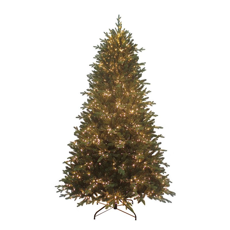7.5-ft. Pre-Lit LED Noble Fir Artificial Christmas Tree, Green