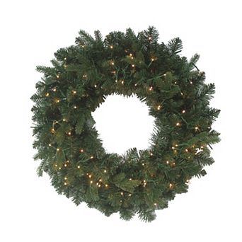 LED Noble Fir Artificial Wreath