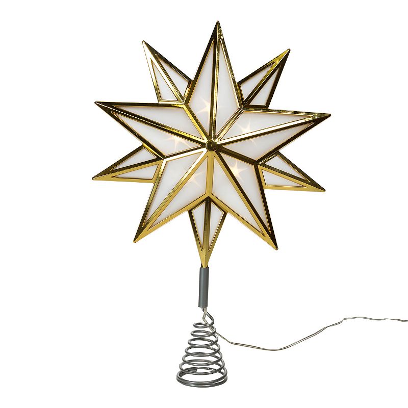 61269371 10-Point LED Gold Star Christmas Tree Topper, Whit sku 61269371