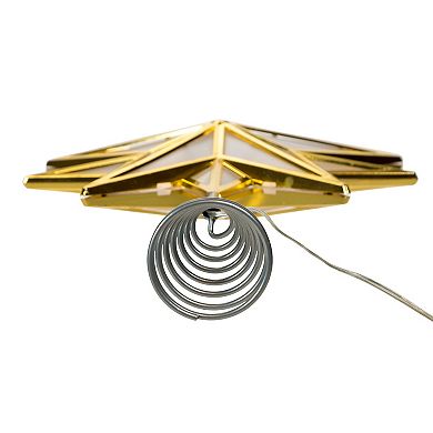 10-Point LED Gold Star Christmas Tree Topper