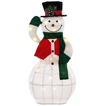3-ft. LED Animated Snowman Floor Decor
