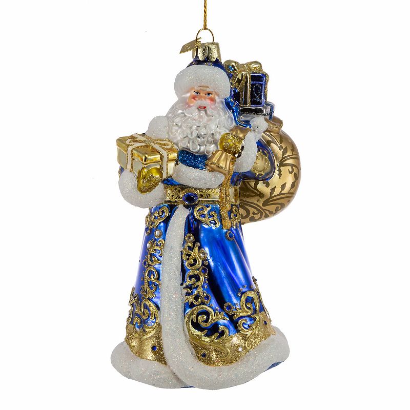 45963735 Bellisimo Elegant Blue Santa Christmas Ornament sku 45963735