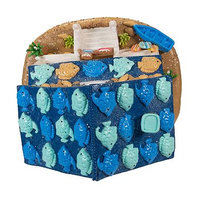 Faux Gingerbread Light-Up Beach House Table Decor