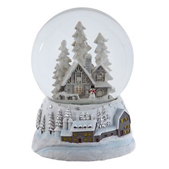 Musical Snowy House Water Snow Globe Table Decor