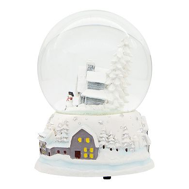 Musical Snowy House Water Snow Globe Table Decor