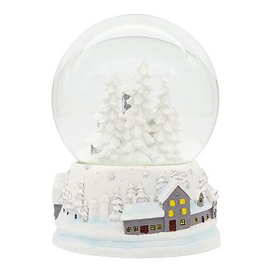 Musical Snowy House Water Snow Globe Table Decor