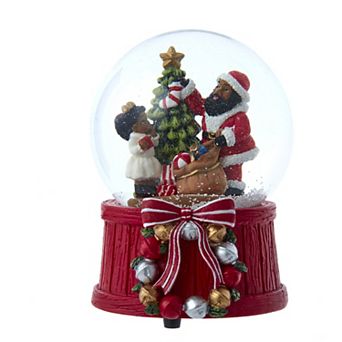 Musical Santa Water Snow Globe Table Decor