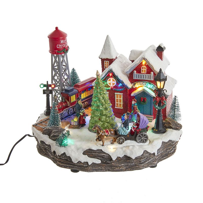 Light-Up Musical Christmas Village Table Decor, Multicolor