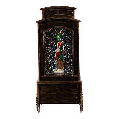 Santa Train Musical Snow Globe & Projector Table Decor