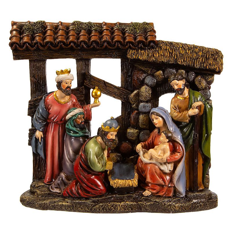 Nativity Scene Christmas Table Decor, Multicolor