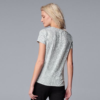 Women's Simply Vera Vera Wang Side Knot Tee
