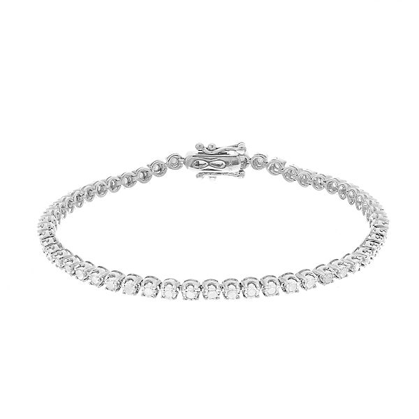 10k Gold 1 Carat T.W. Diamond Tennis Bracelet