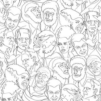 RoomMates Universal Classic Monsters Peel & Stick Wallpaper