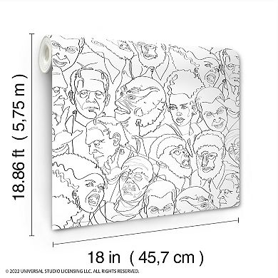RoomMates Universal Classic Monsters Peel & Stick Wallpaper