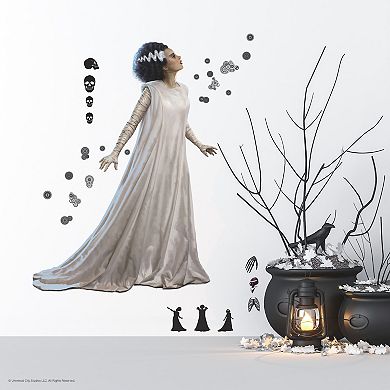 RoomMates Classic Monsters Giant Bride of Frankenstein Peel & Stick Wall Decals 44-piece Set