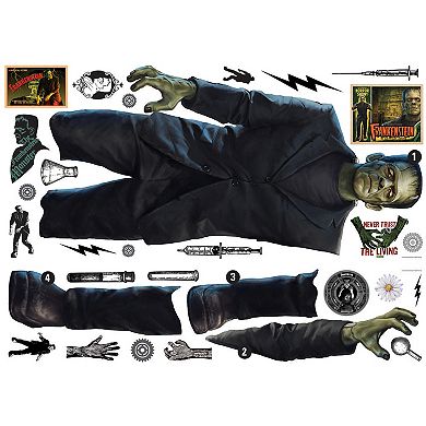 RoomMates Classic Monsters Giant Frankenstein Peel & Stick Wall Decals 30-piece Set