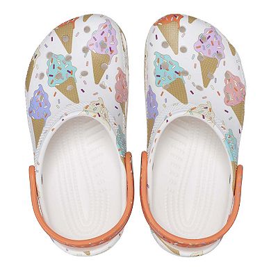 Crocs Classic Kids' Ice Cream Print Clogs