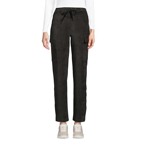 Petite Lands' End Sport Knit HighRise Corduroy Cargo Pants