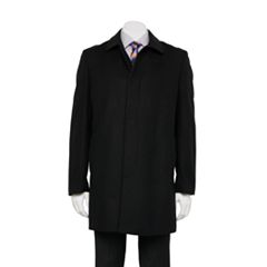 Plus Size Excelled Double-Breasted Faux-Wool Trench Coat