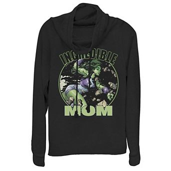 Disney's Marvel She-Hulk "Incredible Mom" Women's Cowlneck Graphic Lightweight Long Sleeve