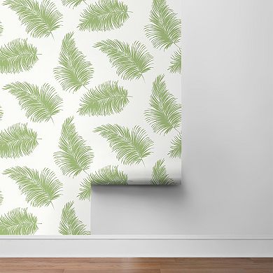 Lillian August Tossed Palm Peel and Stick Wallpaper