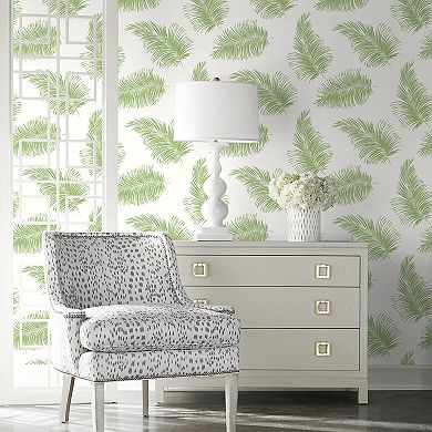 Lillian August Tossed Palm Peel and Stick Wallpaper