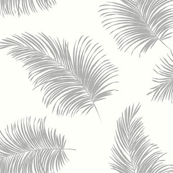 Lillian August Tossed Palm Peel and Stick Wallpaper