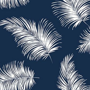 Lillian August Tossed Palm Peel and Stick Wallpaper