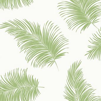 Lillian August Tossed Palm Peel and Stick Wallpaper