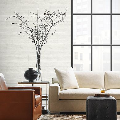 Lillian August Rustic Shiplap Peel and Stick Wallpaper