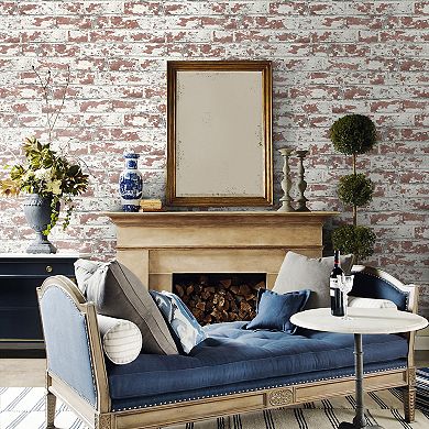 Lillian August Soho Brick Peel and Stick Wallpaper