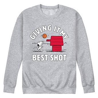 Men's Peanuts Giving My Best Shot Sweatshirt