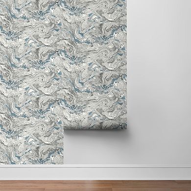 Lillian August Faux Marble Peel and Stick Wallpaper