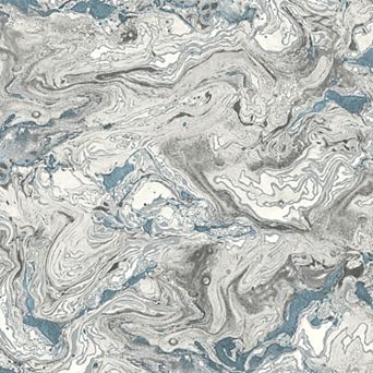 Lillian August Faux Marble Peel and Stick Wallpaper